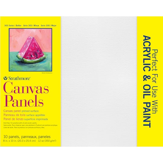 Strathmore® 300 Series White Canvas Panels Pad